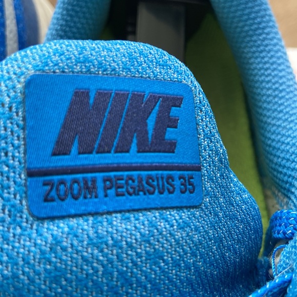 Nike Zoom Pegasus 35 In Men’s Size 9.5 very hard to find Carolina Blue OffWhite - Picture 10 of 15
